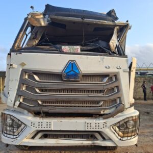 DAMAGED CABIN HEAD, RIM AND TURBO CHARGER OF SINO TRUCK (RSH970XF)