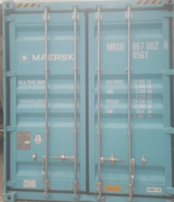 ACCIDENTAL EMPTY 40FT CONTAINER