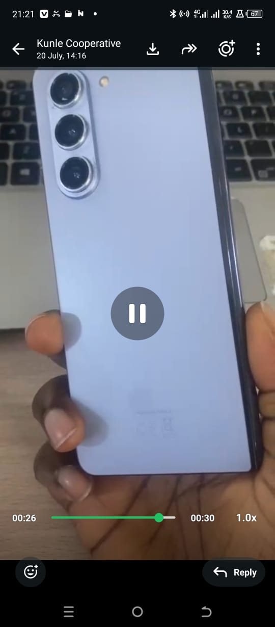 SCREEN DAMAGED SAMSUNG FOLD 5